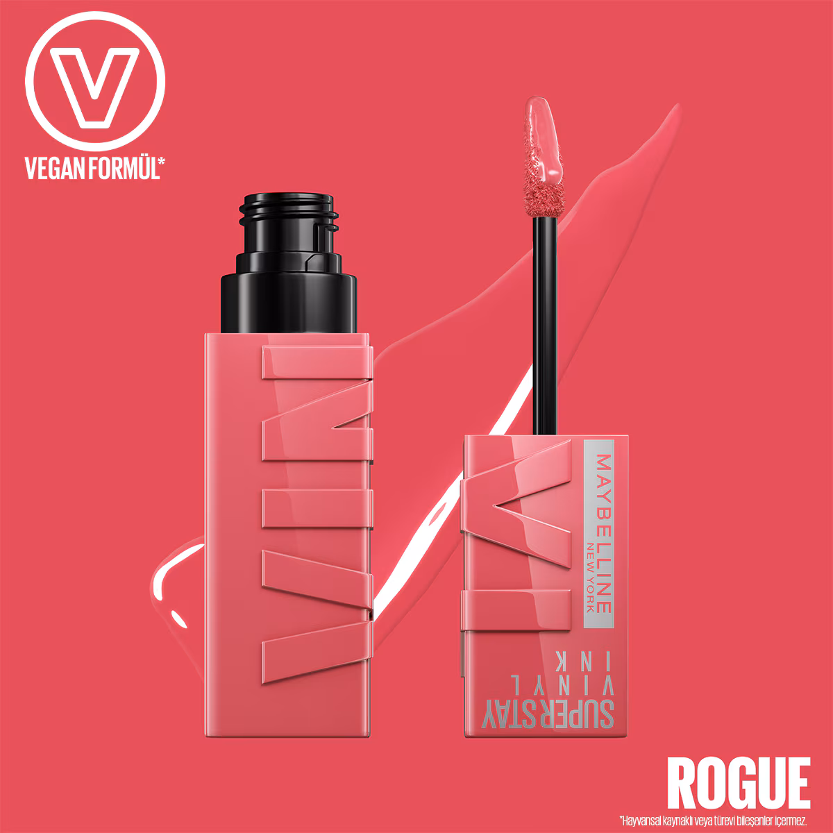 Maybelline New York Super Stay Vinyl Ink Uzun Süre Kalıcı Likit Parlak Ruj 145 Rogue - Görsel 3