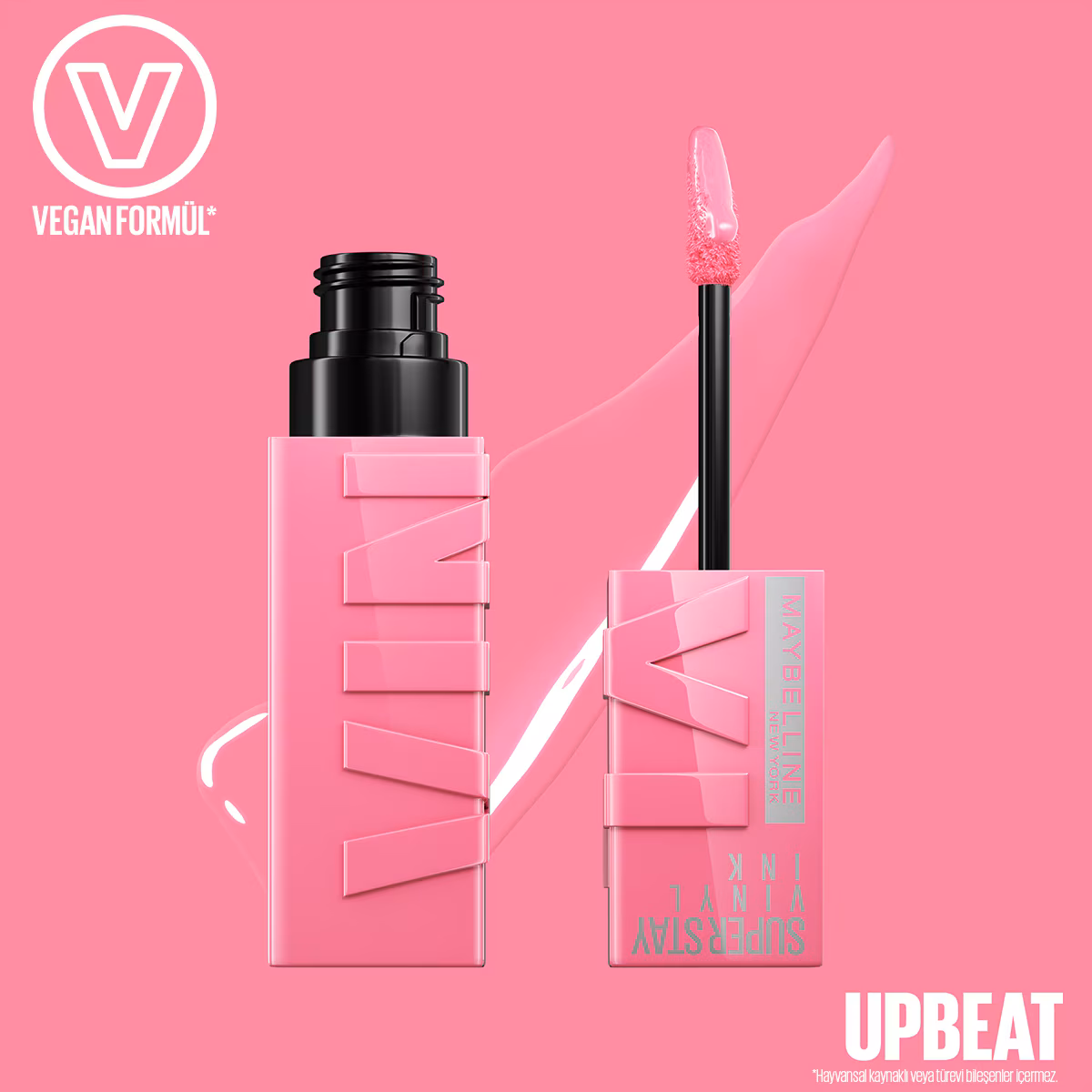 Maybelline New York Super Stay Vinyl Ink Uzun Süre Kalıcı Likit Parlak Ruj 155 Upbeat - Görsel 3